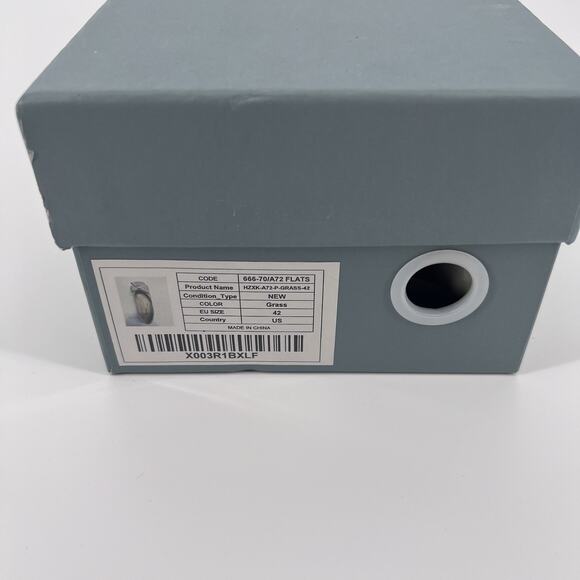 C. Paravano Patent Leather Square Toe Ballet Flat Sz 42 - Picture 4 of 7